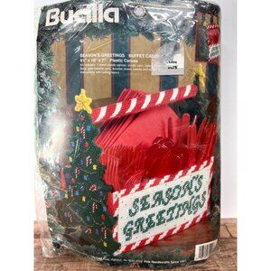 Bucilla Seasons Greetings Buffet Caddy Plastic Canvas Kit 9"x10"x7"